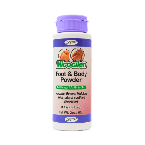 Arymar Micocilen Foot & Body Powder - Antifungal 2 oz