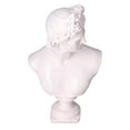 thumbnail image 3 of Figura de personaje de estilo nórdico, busto, estatua, adorno artesanal para escritorio, sala de estar, oficina, blanco lechoso y rosa, 3 of 14