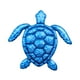 thumbnail image 2 of Adorno de pared de tortuga de metal, arte artesanal de lujo, escultura de pared colgante para Azul profundo, 2 of 9