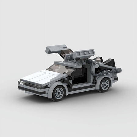 Delorean from BACK TO THE FUTURE Moc Speed Champions Building Blocks City Sports Racing Vehicle DIY Bricks Toys Christmas Gift