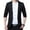 Black, variant on SWSMCLT Men's Business Sport Coat Fall Blazer Jacket Long Sleeved Blazer Fitted Pocket Button Black 42