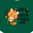 thumbnail image 4 of Inktastic Halloween Hugs with Cute Vampire Cat Bat Boys or Girls Baby Bib, 4 of 4