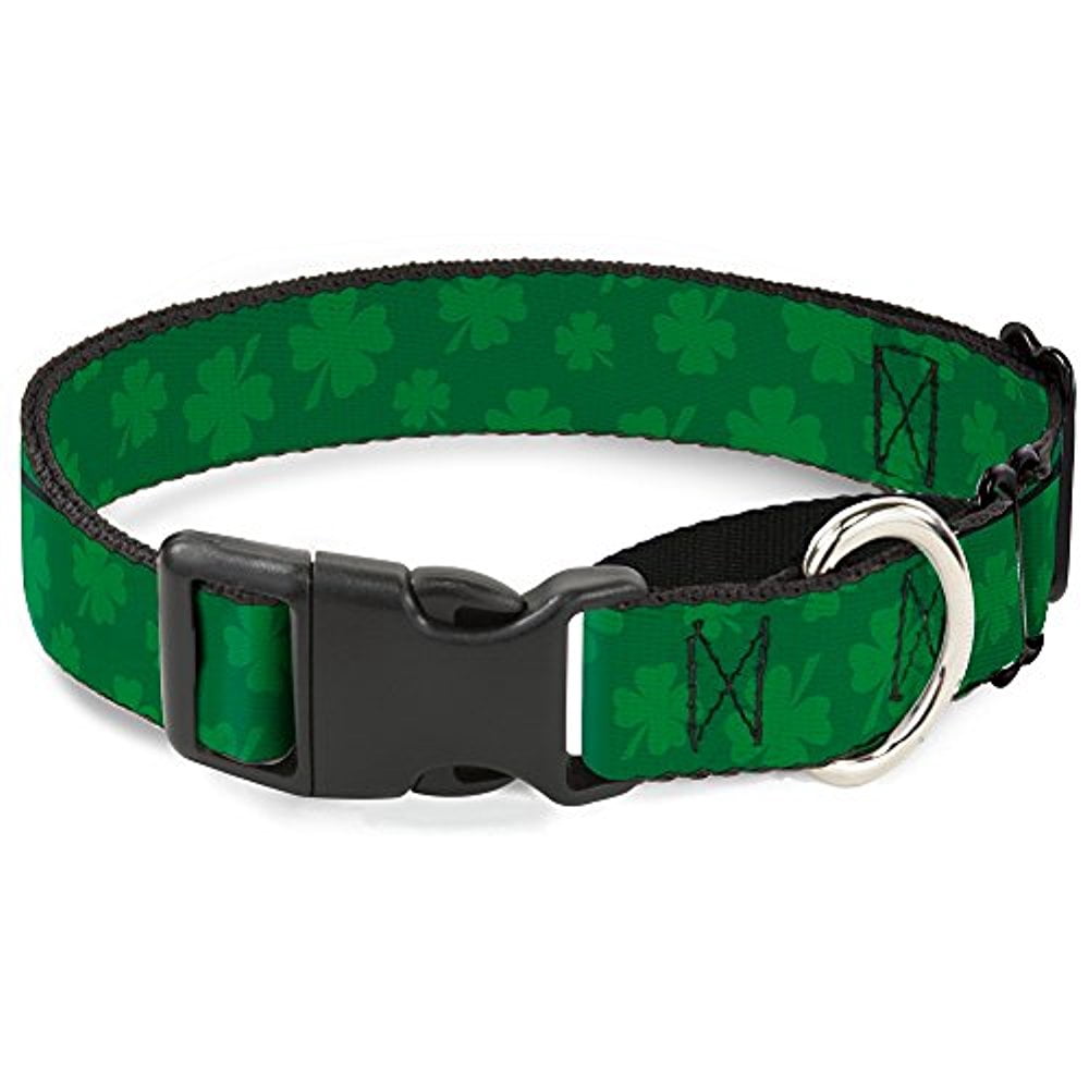 Buckle-Down "St. Pat's Clovers Scattered3" Martingale Dog Collar