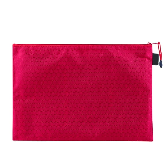 Coollooc Waterproof Zipper Bags, A5 Pocket File Pouch Storage Accessory for Office Travel Supply, Multicolor