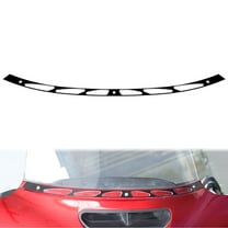 Motorcycle Black Sloted Windshield Trim Strip Fit For Harley Touring Glide FLHT 2014-2022