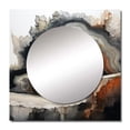 thumbnail image 2 of Designart "Simplistic Geode Panorama" stone geode Square Mirror For Wall Decor - Large Beige Square Printed Wall Mirror Art - Square Traditional Mirror - Wall Mounted Square Large Mirror, 2 of 5