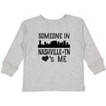 thumbnail image 3 of Inktastic Nashville Tennessee Someone Loves Me Skyline Boys or Girls Long Sleeve Toddler T-Shirt, 3 of 5