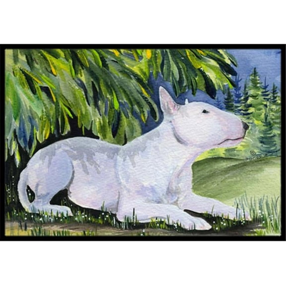 18 x 27 in. Bull Terrier Indoor Outdoor Doormat