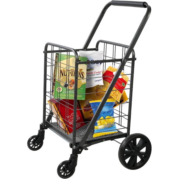 Rolling Shopping Cart With Seat