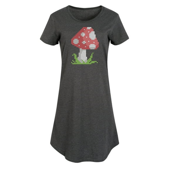 Instant Message - Cross Stitch Mushroom - Women's Any Way Dress