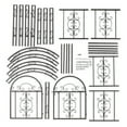 thumbnail image 5 of Plow & Hearth Montebello 84" Iron Garden Arbor with Gate - Bronze Finish, 5 of 8