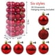 thumbnail image 2 of Bola de Navidad - Roja Ormromra WMZL-2248-8, 2 of 6