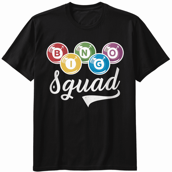 Bingo Squad Group Game Night for Women Men Short Sleeve Graphic T-Shirt