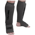 thumbnail image 2 of Combat Sports Adults Washable MMA Kickboxing Muay Thai Karate Elastic Cloth Shin & Instep Padded Guards Medium Black, 2 of 5