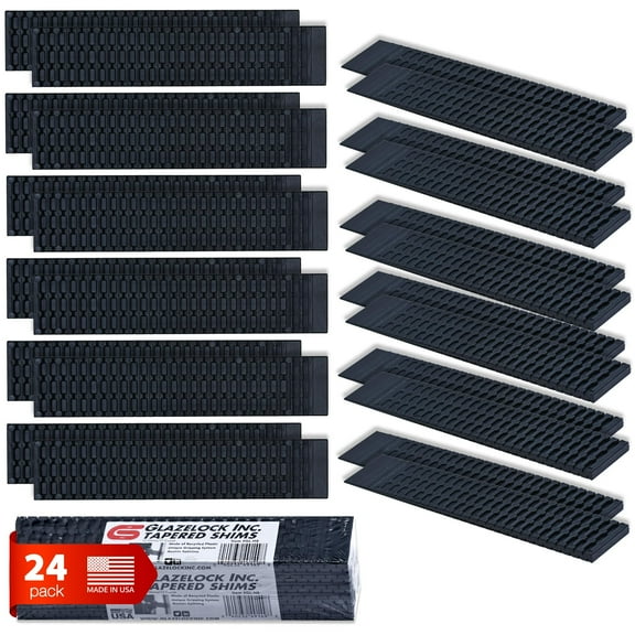 Glazelock Plastic Tapered Shims 24 Count