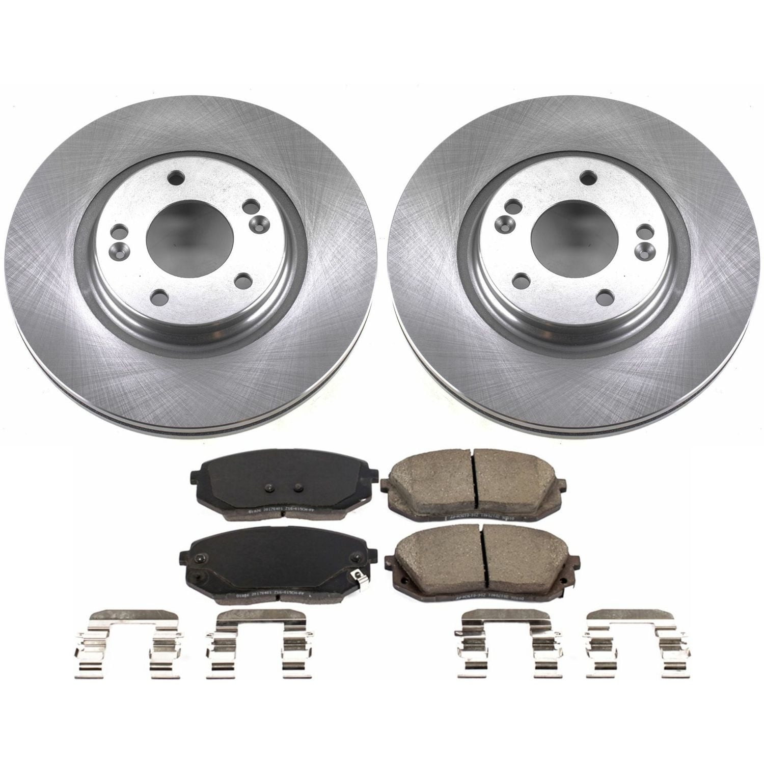 PowerStop Front Stock Replacement Brake Pad and Rotor Kit Fits: HYUNDAI KIA Select Models KOE7353
