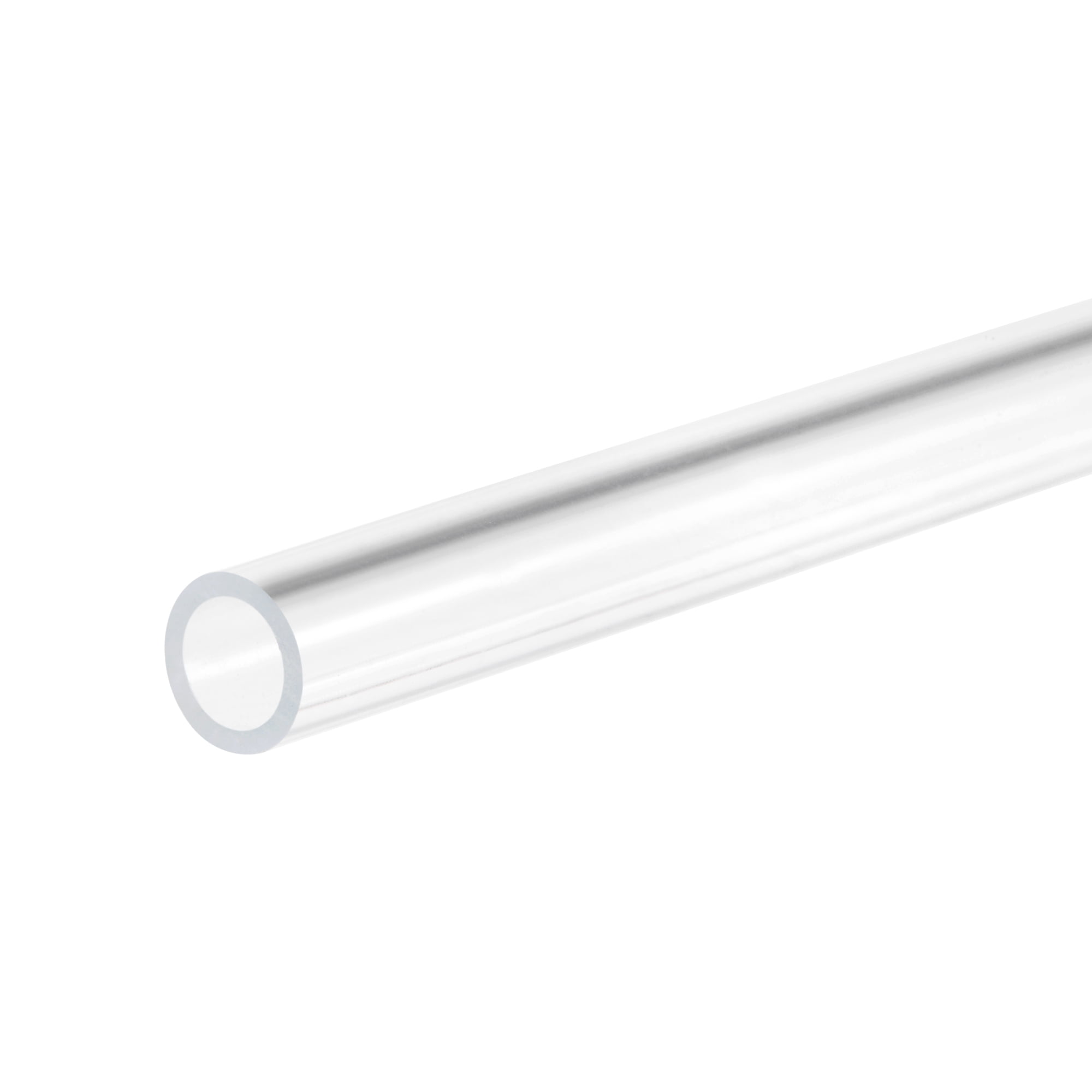 Uxcell Clear Rigid Tubing 4mm(5/32'')ID x 6mm(1/4'')OD x 14inch Length