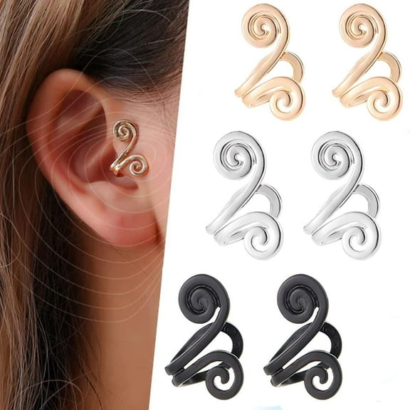 Acupressure Earrings Acupressure Earrings Non Piercing Acupressure Earrings Ear Cuff Clip for Women Men(3PCS)