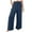 AA-Navy, variant on lcziwo Today Sales, Women's Side Hollow Cotton Linen Summer Pants Casual Elastic Waist Drawstring Straight Sweatpants Solid Color Lounge Trousers with Pockets Army Green XXL