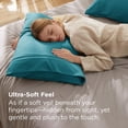 thumbnail image 2 of 2 fundas de almohada Bedsure, tamaño king, microfibra cepillada, color verde azulado, 2 of 8