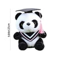 thumbnail image 3 of SPOORYYO Graduation Panda Plush Toy with Cap Cute Soft Stuffed Animal Gift for Graduates Students Keepsake, 3 of 6