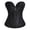 Black, variant on Corset Women's Jacquard Strapless Sweetheart Zip Front Steel Bone Waist Cincher Bustier Shapewear for Wedding Halloween Party