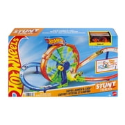 Hot Wheels Rapid Launch & Loop Playset with 1:64 Scale Die-Cast Toy Car, Crash & Track Set