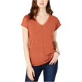 thumbnail image 1 of bar III Camiseta básica mixta para mujer, marrón, mediana bar III Camiseta básica, 1 of 2