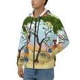 thumbnail image 3 of Kdxio African Women Print Men Hoodies Casual Hoodies for Men with Zip Pockets Full Zip Long Sleeve Sweatshirt Sports Hooded Jacket-Small, 3 of 5