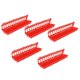 thumbnail image 4 of 5Set Thicken Bird Feeder Outdoor Hanging Plastic Pigeons Feeding Device Cage Accessory Red, 4 of 5