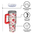 thumbnail image 4 of Christmas 40oz Stainless Steel Insulated Tumbler with Handle and Straw, 4 of 7