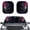Black Cat, variant on Chririnla Guitar Rose Windshield Sun Shade for Car 2 Piece Set Foldable Neon Auto Sun Cover UV Protector Vehicle Interior Sun Visor Great for Daily Parking Use