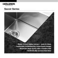 thumbnail image 5 of Houzer Savior 17 in Stainless Steel Undermount Single Bowl Kitchen Bar Sink with Strainer and Grid - CNR-1700, 5 of 6