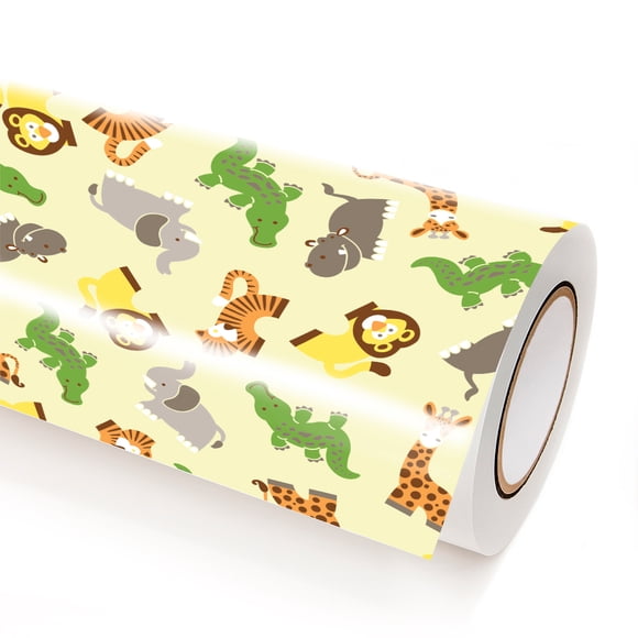 Vinil Decorativo en Lamina Deco Adhesivo Animales del Zoológico Joss Design 5.5 m x 50 cm