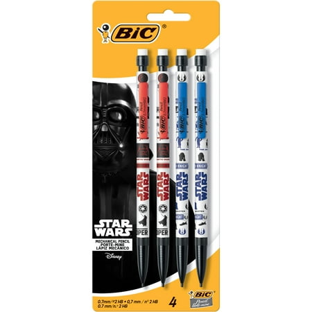 - Star Wars BIC Mechanical Pencil, Medium Point (0.7 mm), 4-Count