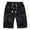 Black, variant on Men's Cargo Shorts Plus Size Big and Tall Cargo Shorts Multi-Pockets Relaxed Summer Drawstring Beach Shorts Pants