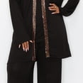 thumbnail image 3 of Coin 1804 Womens Plus Sequined Open Front Cardigan Sweater, 3 of 3