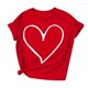 thumbnail image 4 of Xuyuer Women's Lover Printed Round Neck Short Sleeve T-Shirt, Cute Casual Graphic Tee Top for Date Nights, Anniversary Gifts and Couple Outfits, 4 of 7