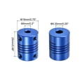thumbnail image 2 of 5Pcs 5mm to 6.35mm Aluminum Alloy Shaft Coupling L25xD19 Flexible Coupler with Screws for Motors,Blue, 2 of 6