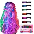 thumbnail image 3 of Nuevo peine de tiza para el cabello, tinte temporal para el cabello para niñas y niños, tiza para el cabello lavable para niñas de 4, 5, 6, 7, 8, 9, 10 años, cumpleaños, cosplay, bricolaje, Halloween,, 3 of 4