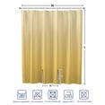 thumbnail image 4 of Split Shower Curtain for Transfer Bench, Orange Yellow Ombre Fabric Shower Curtains for Bathroom, Modern Abstract Art Gradient Aesthetics Tub Sliding Transfer Bench Waterproof Bath Curtains 72"x78", 4 of 9