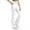 White, variant on dazeni Girl's Athletic Leggings Flare Pants with Pockets High V Waisted Yoga Bootcut Pants Youth Full Length Bell Bottoms Legging Gray