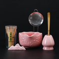 thumbnail image 1 of Matcha Set de cer&aacute;mica y bamb&uacute; Matcha Kit Rosa, 1 of 8