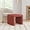 Pink Chenille, variant on SLSRFDModern Channel Rust Velvet Foot Stools Ottoman Home Décor, Soft Ottoman Foot Rest Chair for Bedroom and Living Room, Vanity Chair and Stool in Dressing Area, and Lounge