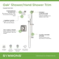 thumbnail image 2 of Symmons S5698MB15TRM Oak Shower Only Trim Package - Black, 2 of 7