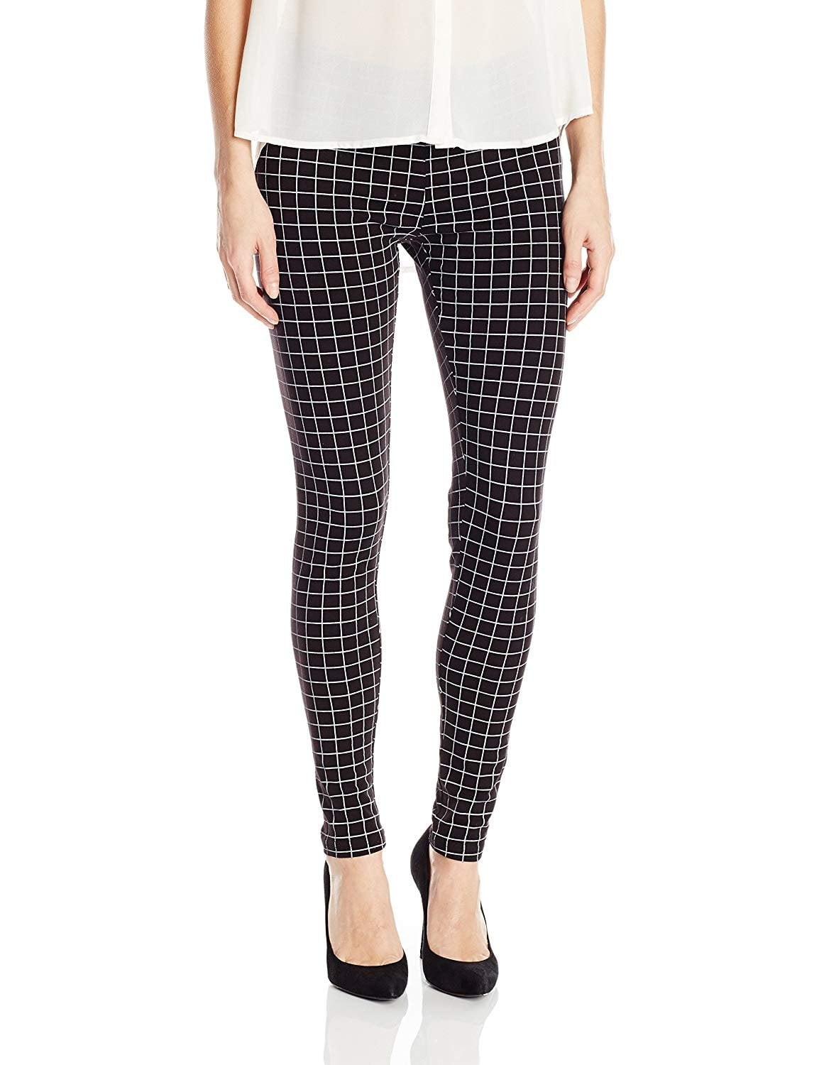 No nonsense - No Nonsense Women's Window Pane Cotton Legging, Black/White, M - Walmart.com 