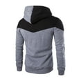 thumbnail image 3 of Lilgiuy Men's Patchwork Sweatshirt 2023 Trendy Long Sleeve Hoodie Pullover Sweatshirt Tops Solid Color Coat for Sailing Fishing Camping, 3 of 3