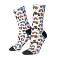 thumbnail image 1 of Lukts Cartoon Monster Trucks1 Pattern Womens Crew Soft Moisture-wicking Socks,Moisture Control Crew Socks,Mid Calf Socks, 1 of 6