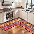 thumbnail image 3 of Kitchen Rugs Sets Of 2,Colorful Geometric Pattern Anti Fatigue Kitchen Mat Rugs Non Slip Washable,Decorative Kitchen Floor Mats for Kitchen,Sink,Laundry,17"x47"+17"x47", 3 of 5