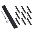 thumbnail image 3 of 20 ganchos de pared, soporte de barra de cortina de cuero de PU, soporte colgante de cuero, gancho de pared bohemio negro DIY, 3 of 8